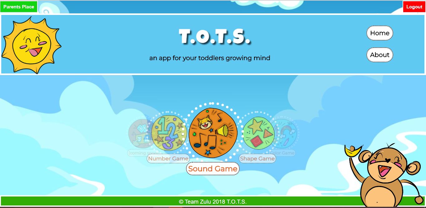 Screenshot of Toddler Learning App